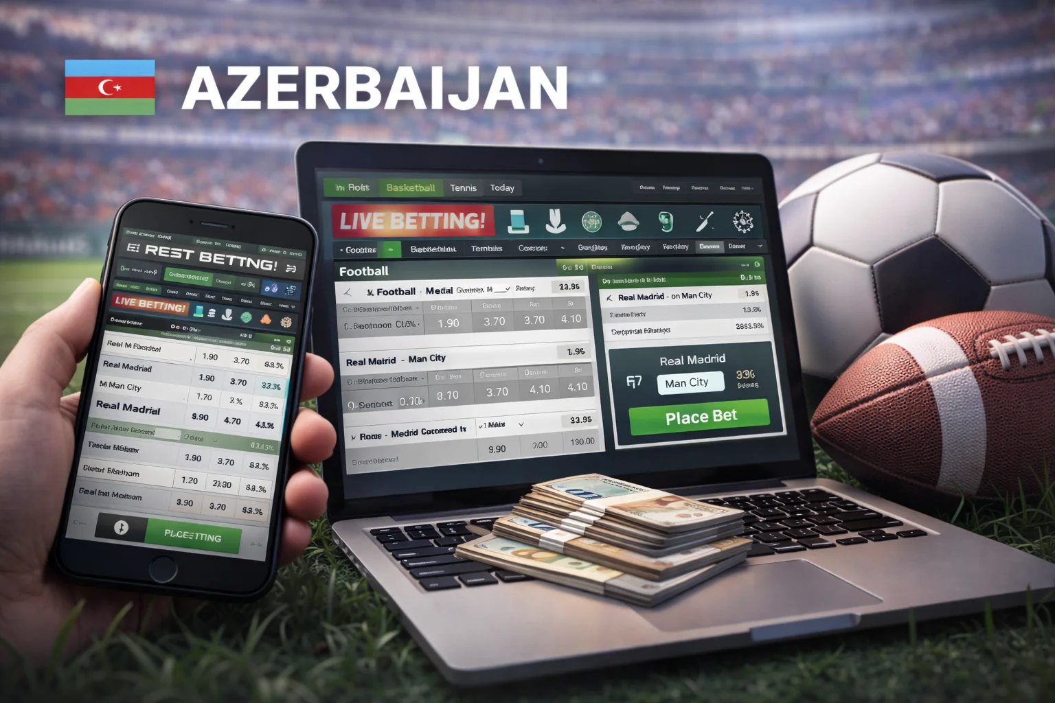 Azərbaycanda mobil canlı idman mərci — smartfonda kupon və cashout rejimi